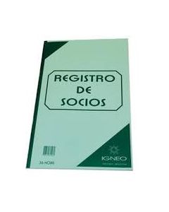 LIBRO IGNEO REGISTRO DE SOCIOS TAPA FLEXIBLE