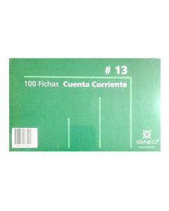 FICHA IGNEO CUENTA CORRIENTE Nº13 TACO X100