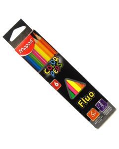 LAPICES COLOR PEPS MAPED X 6 FLUO 832003