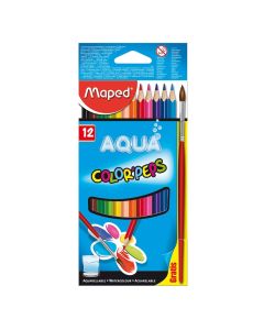 LAPICES COLOR MAPED ACUARELABLE X12 COLORES