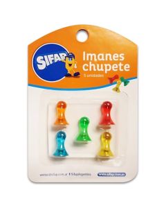 IMANES FORMA CHUPETE SIFAP BLISTER X5 UNIDADES