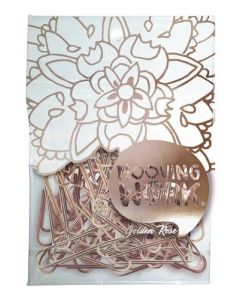 BROCHES CLIPS MOOVING GOLDEN ROSE 50MM X20 UNIDADES 2010201GR