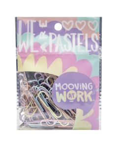 BROCHES CLIPS MOOVING PASTEL 50MM X25 UNIDADES