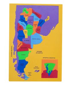 MAPA DE LA REPUBLICA ARGENTINA EVA MAGIC 22X33 ARTICULO 40