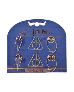 BROCHES CLIPS MOOVING CON FORMA HARRY POTTER x 6 unid.